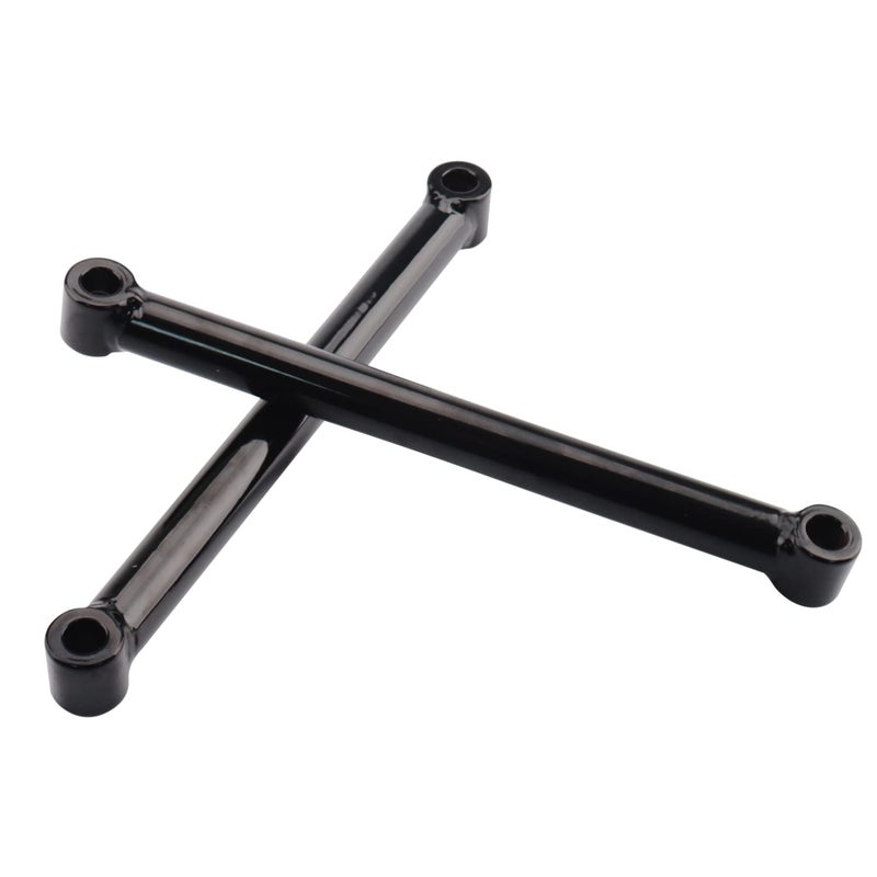AIRCMT 4'' Lowering Link Kit Compatible With Harley-Davidson Sportster 883 1200 + Dyna Motorcycle 10'' Length Rigid Hardtail Struts (Gloss Black) - Image 4